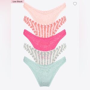 🆕 VICTORIA'S SECRET 5-PACK LACIE BRAZILIAN PANTIES UNDERWEAR PANTY PACK XL 16-18